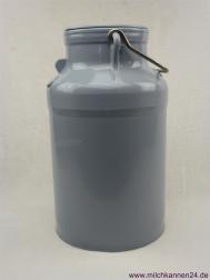 20 Liter Kunststoff Milchkanne mit Deckel aus Kunststoff und Tragebügel aus Metall